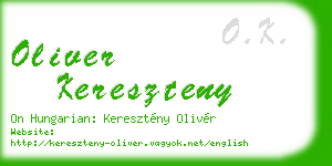 oliver kereszteny business card