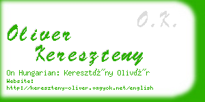 oliver kereszteny business card